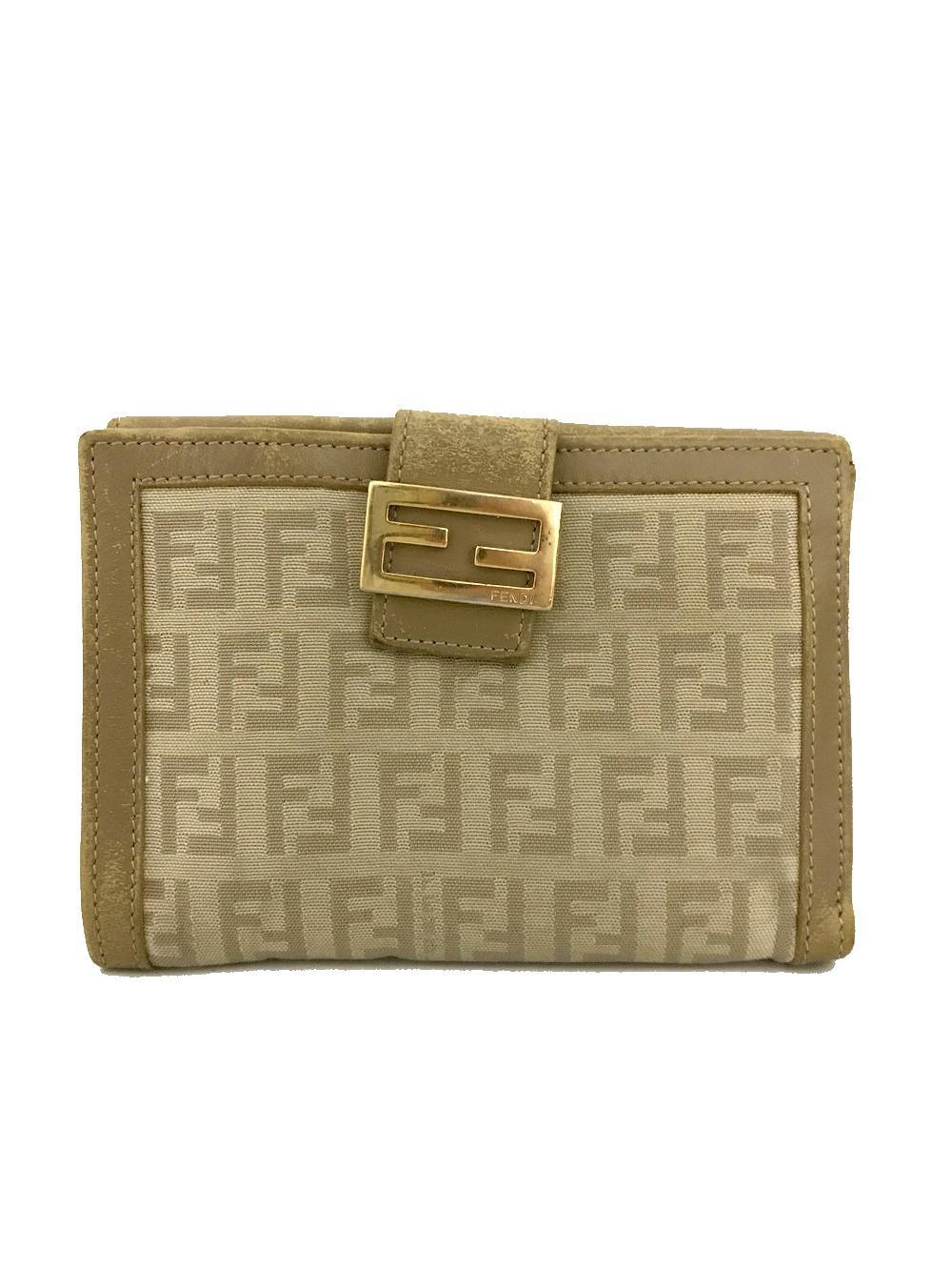 Fendi Zucchino Canvas Bifold Wallet #193703F12
